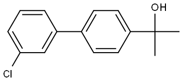 3'-Chloro-α,α-dimethyl[1,1'-biphenyl]-4-methanol 结构式