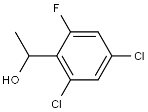 1-(2,4-dichloro-6-fluorophenyl)ethanol Structure