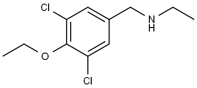 Benzenemethanamine, 3,5-dichloro-4-ethoxy-N-ethyl- Struktur