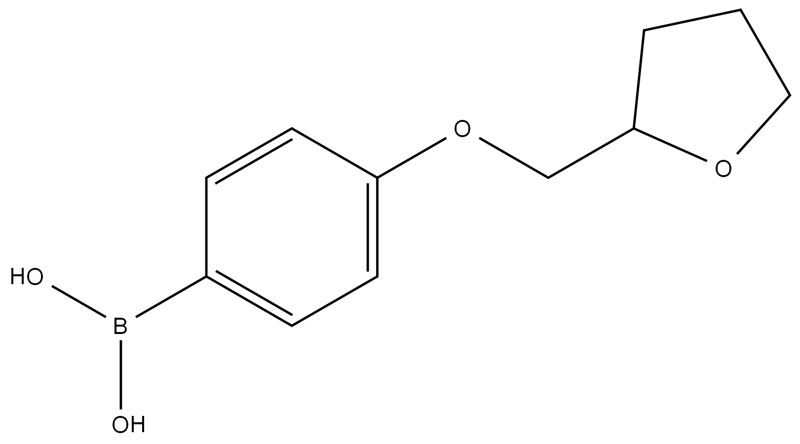 B-[4-[(Tetrahydro-2-furanyl)methoxy]phenyl]boronic acid,938443-41-5,结构式