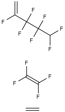 2,3,3,4,4,5,5-Heptafluoro-1-pentene polymer with ethene and tetrafluoroethene Struktur