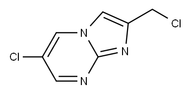 6-chloro-2-(chloromethyl)imidazo[1,2-a]pyrimidine 结构式