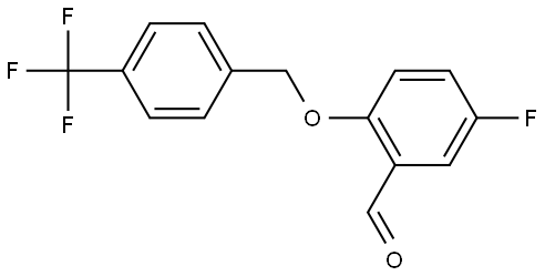 5-fluoro-2-((4-(trifluoromethyl)benzyl)oxy)benzaldehyde Structure
