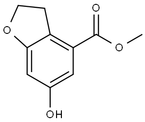 Methyl 6-hydroxy-2,3-dihydrobenzofuran-4-carboxylate Struktur