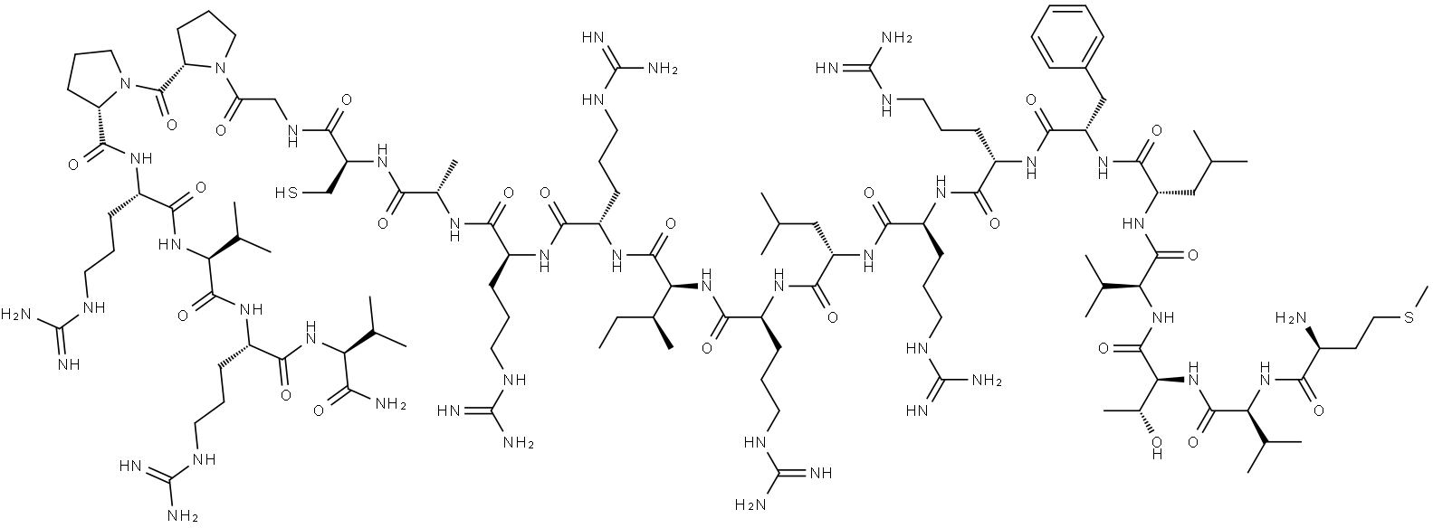 L-Valinamide, L-methionyl-L-valyl-L-threonyl-L-valyl-L-leucyl-L-phenylalanyl-L-arginyl-L-arginyl-L-leucyl-L-arginyl-L-isoleucyl-L-arginyl-L-arginyl-L-alanyl-L-cysteinylglycyl-L-prolyl-L-prolyl-L-arginyl-L-valyl-L-arginyl-|