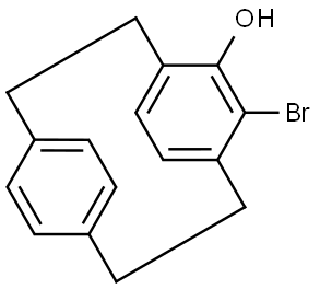6-Bromotricyclo[8.2.2.24,7]hexadeca-4,6,10,12,13,15-hexaen-5-ol Structure