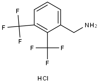 (2,3-bis(trifluoromethyl)phenyl)methanamine hydrochloride 结构式