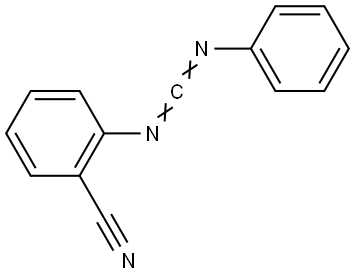 Benzonitrile, 2-[(phenylcarbonimidoyl)amino]-