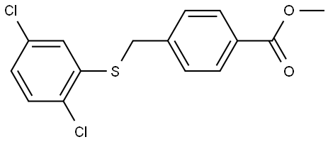 Methyl 4-[[(2,5-dichlorophenyl)thio]methyl]benzoate Structure