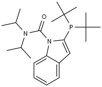 (2-(di-tert-butylphosphaneyl)-1H-indole-1-carbonyl)dipropylnickel Structure