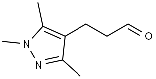 1H-Pyrazole-4-propanal, 1,3,5-trimethyl- Structure