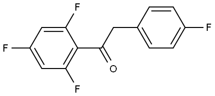 Ethanone, 2-(4-fluorophenyl)-1-(2,4,6-trifluorophenyl)- Structure