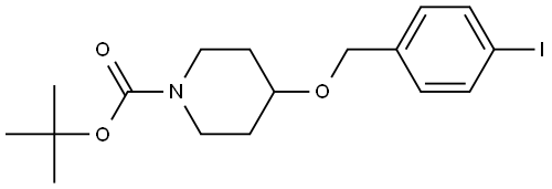 1,1-Dimethylethyl 4-[(4-iodophenyl)methoxy]-1-piperidinecarboxylate Structure