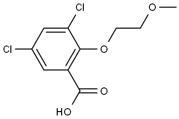 3,5-Dichloro-2-(2-methoxyethoxy)benzoic acid Structure