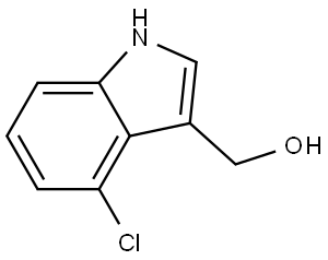 (4-Chloro-1H-indol-3-yl)methanol Struktur