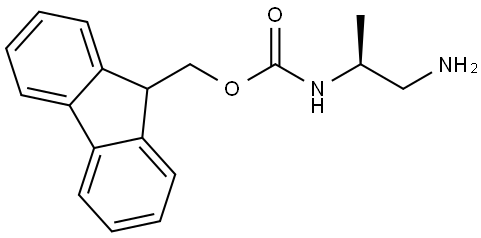 (9H-Fluoren-9-yl)methyl (S)-(1-aminopropan-2-yl)carbamate Struktur