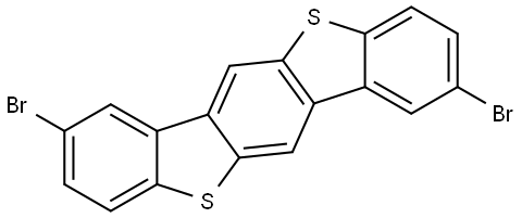 Benzo[1,2-b:4,5-b′]bis[1]benzothiophene, 2,8-dibromo- Structure