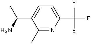 (αS)-α,2-Dimethyl-6-(trifluoromethyl)-3-pyridinemethanamine Structure