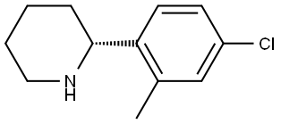 (2R)-2-(4-CHLORO-2-METHYLPHENYL)PIPERIDINE Structure