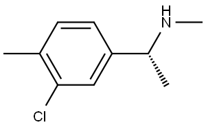 (1R)-1-(3-CHLORO-4-METHYLPHENYL)ETHYL](METHYL)AMINE Structure