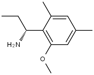 (1R)-1-(2-METHOXY-4,6-DIMETHYLPHENYL)PROPAN-1-AMINE Structure
