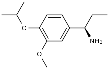 (1R)-1-[3-METHOXY-4-(PROPAN-2-YLOXY)PHENYL]PROPAN-1-AMINE Structure