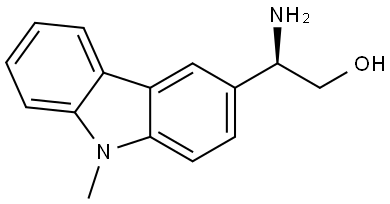 (βR)-β-Amino-9-methyl-9H-carbazole-3-ethanol Structure