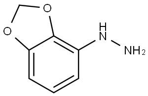 Hydrazine, 1,3-benzodioxol-4-yl- Structure
