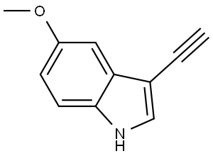 3-ethynyl-5-methoxy-1H-indole Struktur
