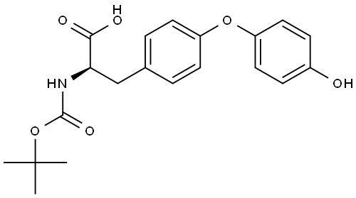 N-Boc-O-(4-hydroxyphenyl)-D-tyrosine Structure