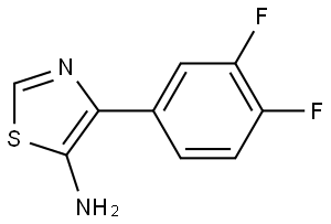 5-Amino-4-(3,4-difluorophenyl)thiazole Struktur