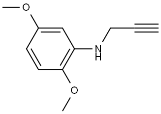 2,5-Dimethoxy-N-(prop-2-yn-1-yl)aniline Struktur