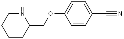 Benzonitrile, 4-(2-piperidinylmethoxy)- Struktur