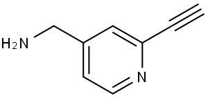 (2-Ethynylpyridin-4-yl)methanamine Struktur