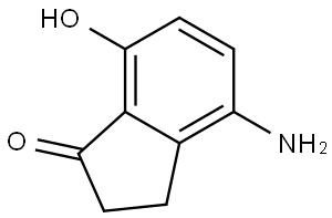 4-Amino-7-hydroxy-2,3-dihydro-1H-inden-1-one Structure