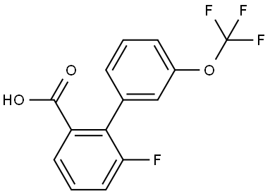 6-Fluoro-3'-(trifluoromethoxy)[1,1'-biphenyl]-2-carboxylic acid Structure