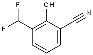 3-(Difluoromethyl)-2-hydroxybenzonitrile Structure