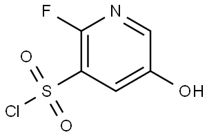 2-Fluoro-5-hydroxypyridine-3-sulfonyl chloride Struktur