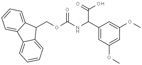 a-(Fmoc-amino)-3,5-dimethoxybenzeneacetic acid Structure
