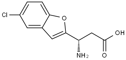 (βS)-β-Amino-5-chloro-2-benzofuranpropanoic acid Structure