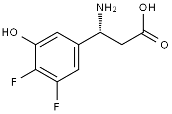 (3R)-3-AMINO-3-(4,5-DIFLUORO-3-HYDROXYPHENYL)PROPANOIC ACID Structure