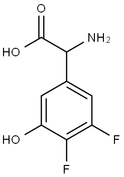 2-AMINO-2-(3,4-DIFLUORO-5-HYDROXYPHENYL)ACETIC ACID Structure