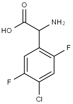 2-AMINO-2-(4-CHLORO-2,5-DIFLUOROPHENYL)ACETIC ACID Structure