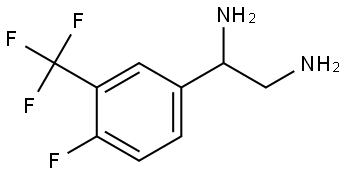 1-(4-fluoro-3-(trifluoromethyl)phenyl)ethane-1,2-diamine Structure