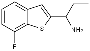 α-Ethyl-7-fluorobenzo[b]thiophene-2-methanamine Structure