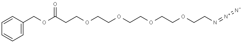 benzyl 1-azido-3,6,9,12-tetraoxapentadecan-15-oate Structure
