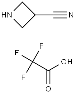 3-Azetidinecarbonitrile, 2,2,2-trifluoroacetate (1:1) Structure