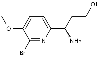 (γS)-γ-Amino-6-bromo-5-methoxy-2-pyridinepropanol Structure