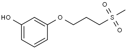 3-[3-(Methylsulfonyl)propoxy]phenol Structure