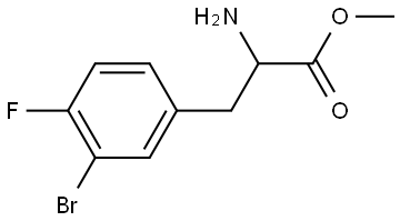 Methyl 2-amino-3-(3-bromo-4-fluorophenyl)propanoate Struktur